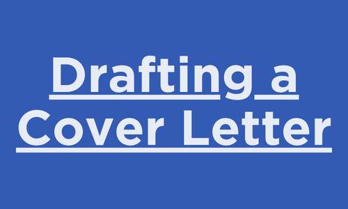 drafting cover letters